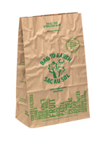 Compstable cellophane Lined Paper Bags for Kitchen Food Waste