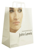 Flat Tape Handle Paper Carrier Bags 
